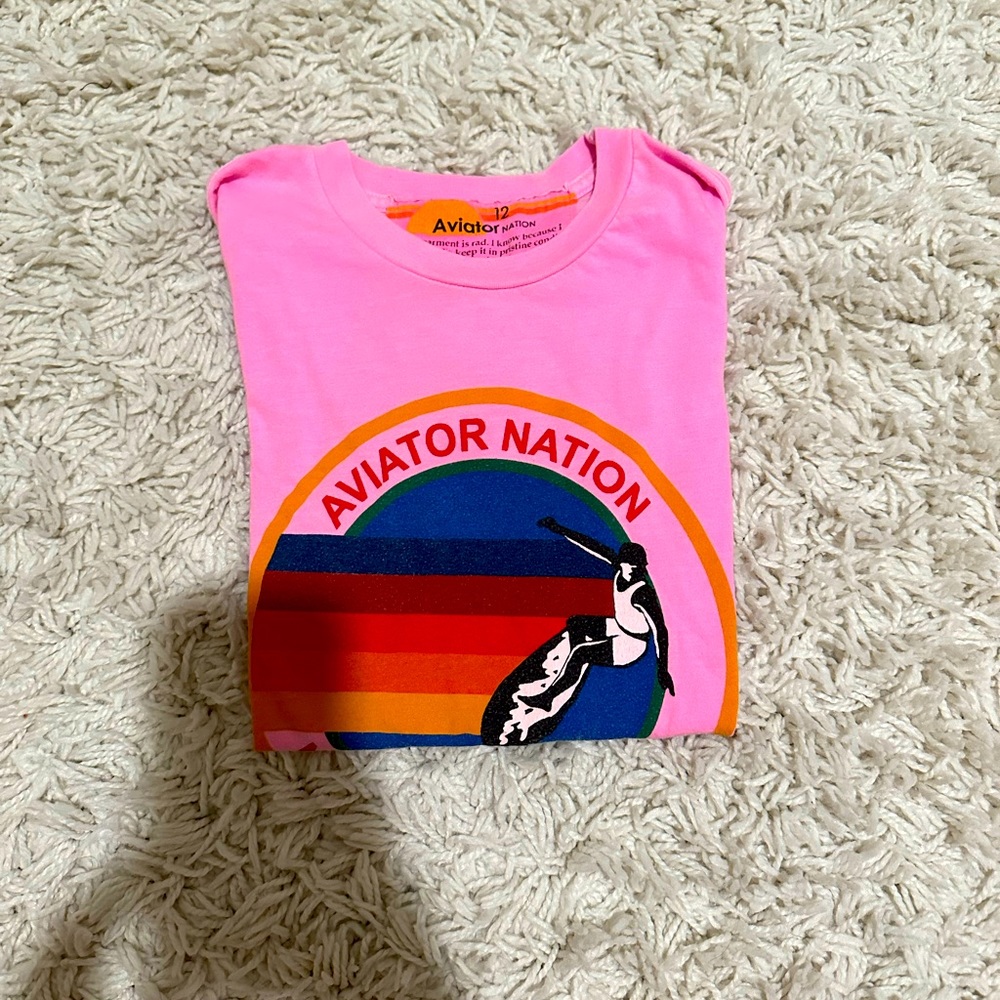 Aviater nation kids tee